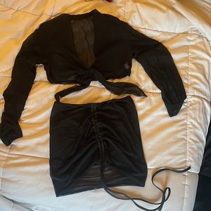 Black shear 2pcs cover-up